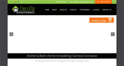 Desktop Screenshot of decotalconstruction.com